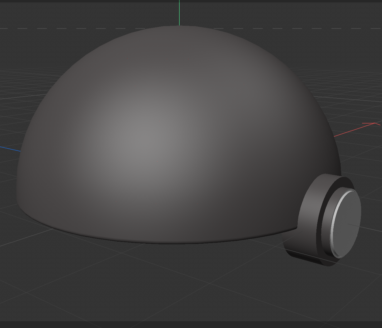 Poké Ball reference and Cinema 4D modeling process.